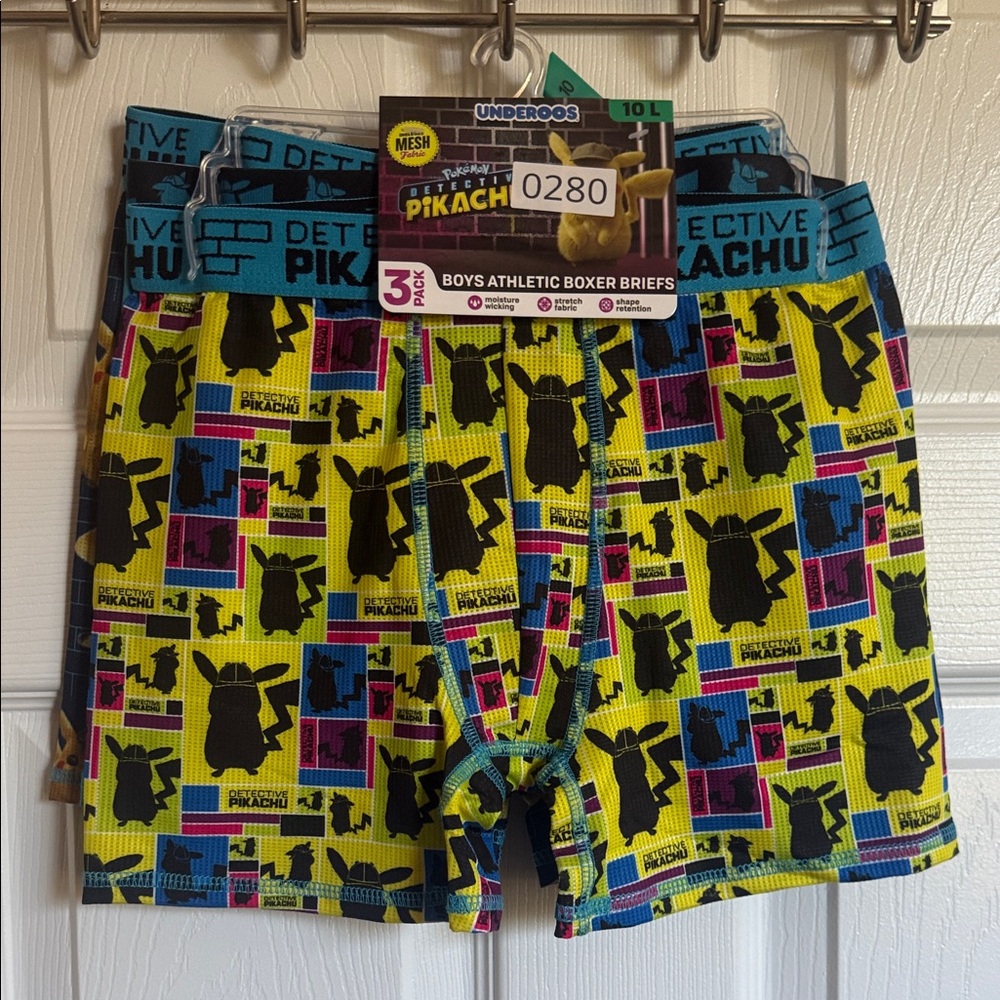 Pokemon Detective Pikacho Boys Athletic Boxer Briefs